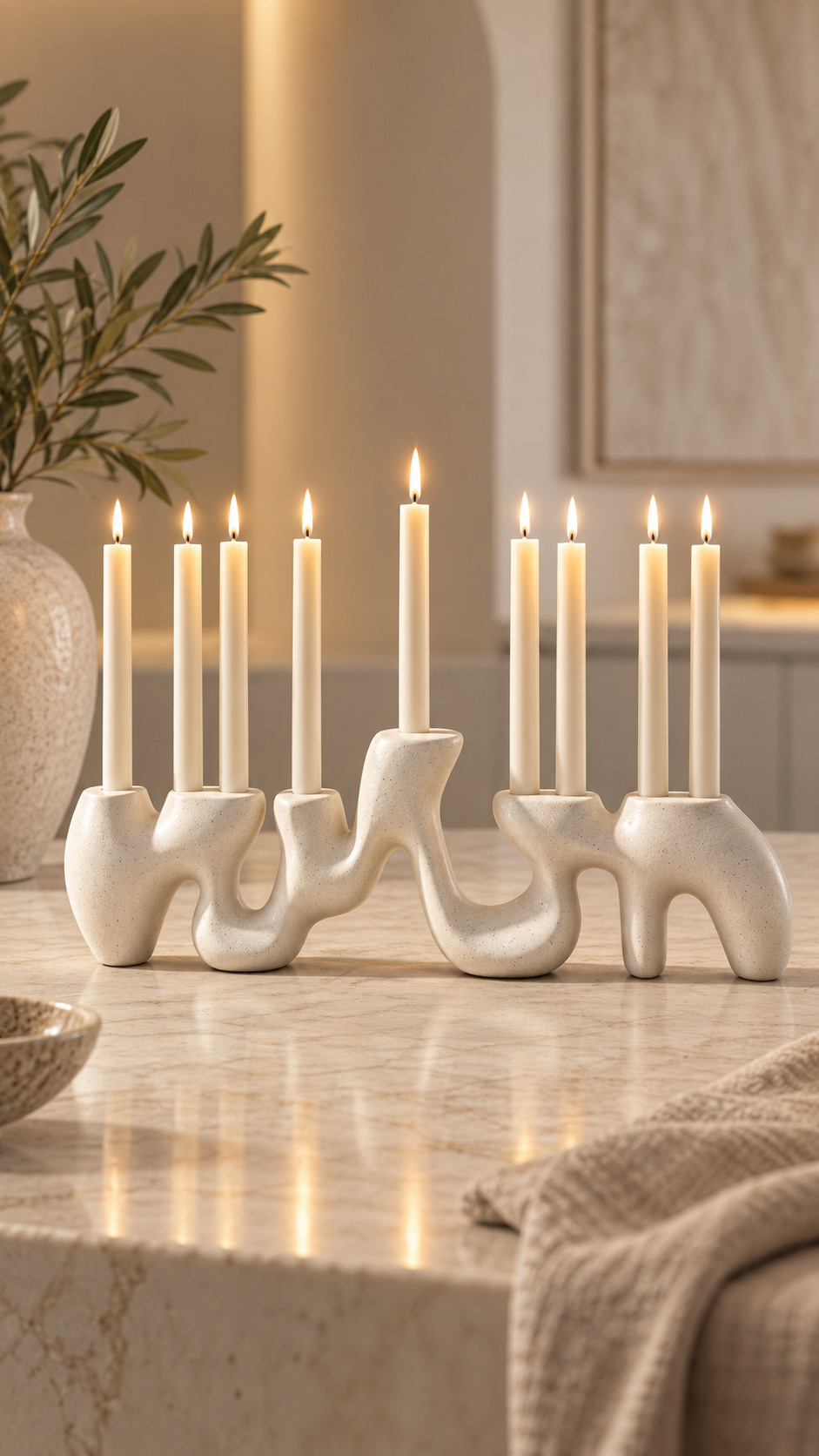 Sculptural Menorah