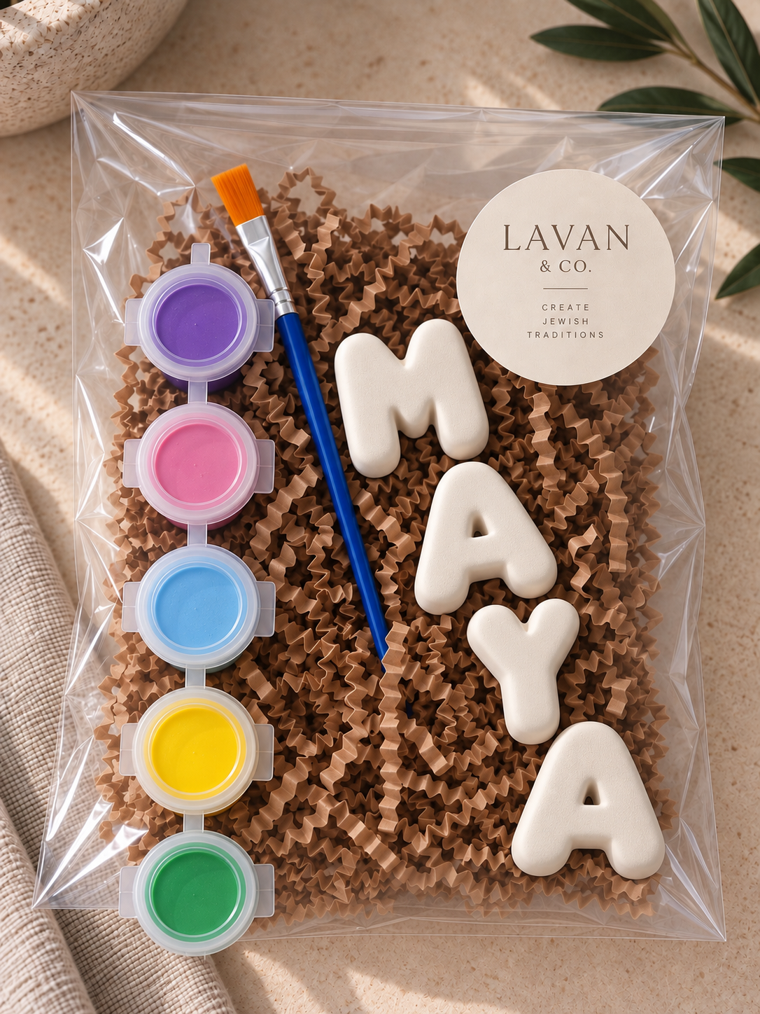 Personalized Plaster Paint Kit | Custom Letters & Names for Kids