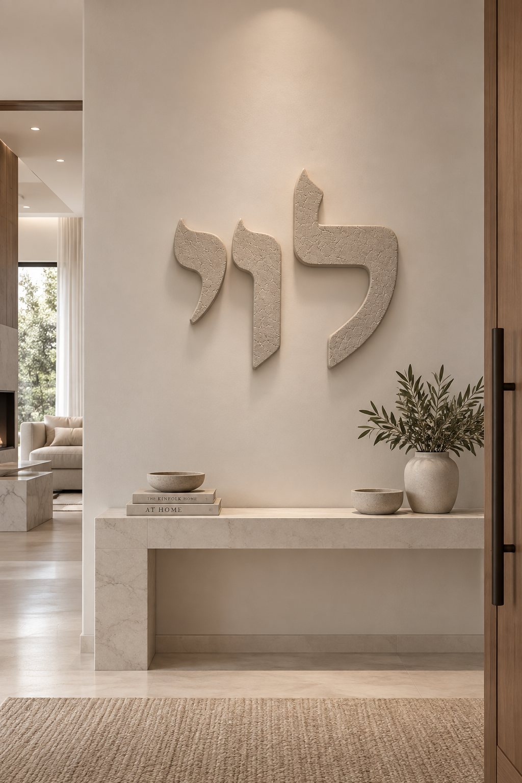 Personalized Hebrew Wall Art | Custom Names & Words