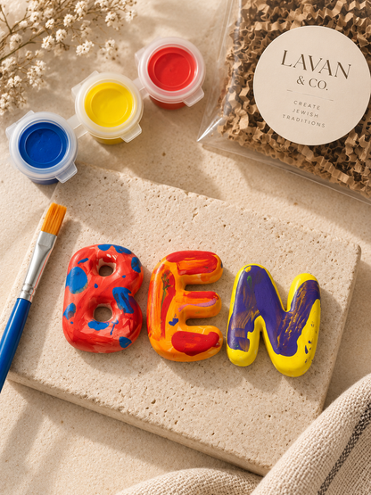 Personalized Plaster Paint Kit | Custom Letters & Names for Kids