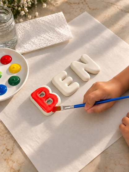 Personalized Plaster Paint Kit | Custom Letters & Names for Kids