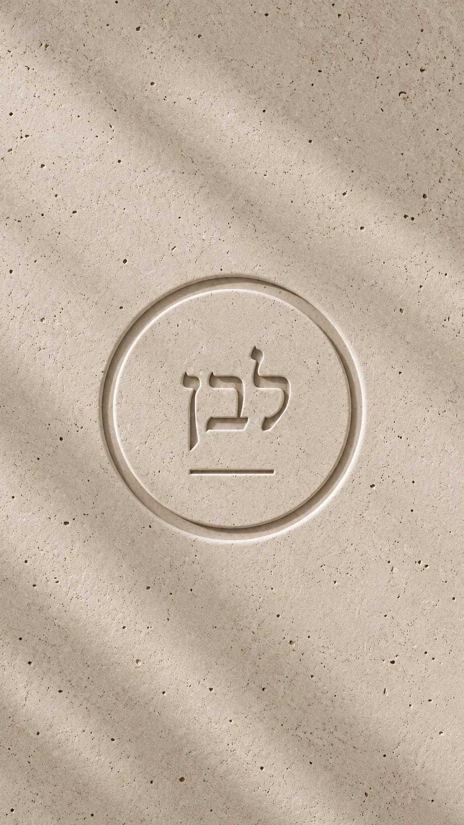 Lavan & Co. brand seal in plaster finish