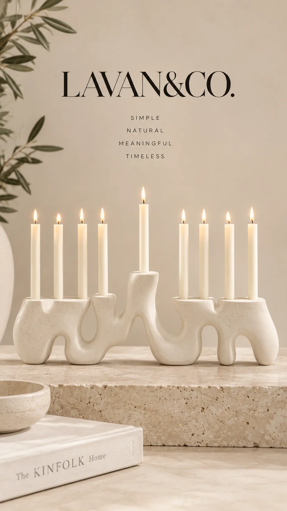 Design Inspiration: Organic modern menorah